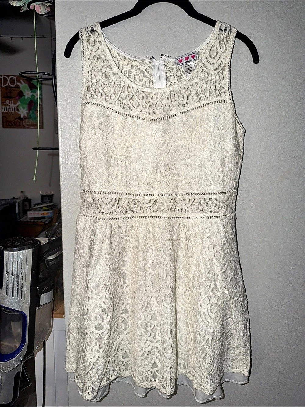 Tripp NYC Floral Lace Mini Dress